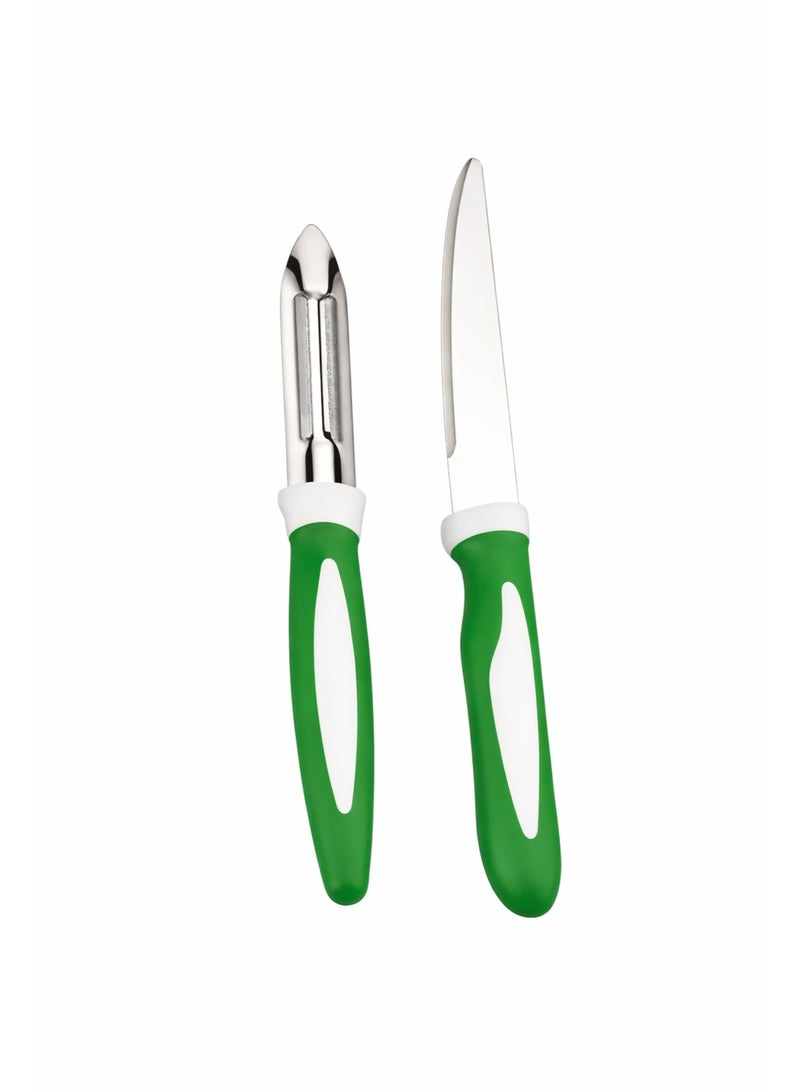 ديسينت ديسنت برايم إدج 2 بيس نايف سِت | ليزر نايف آند فيجيتابل بيلر | ستينلس ستيل بليدز – رَست ريزِستَنت | نون ستك نايف سِت | كيتشن كَتّينغ تولز سِت - Image 1